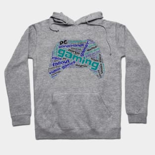 Gaming Wordcloud for Lighter Backgrounds Hoodie